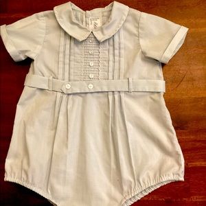 Vintage baby blue onesie